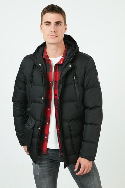 Buratti Slim Fit Hooded Pocket 100% Cotton Coat Ανδρικό παλτό 5712069