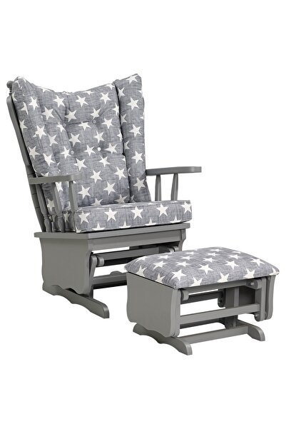 Meltem Smart Sallanır Dinlenme Koltuğu Emzirme Koltuğu + Markiz (gri-yıldız (3050))