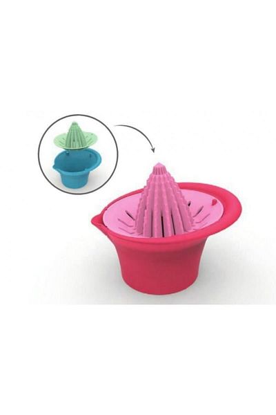 Biomak Lemon Squeezer Household Plastic Spool with Tank Orange Lemon Squeezing Tool Citrus Juicer