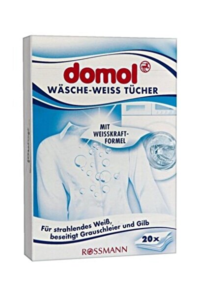 DOMOL Beyazlatıcı Çamaşır Mendili 20 Adet