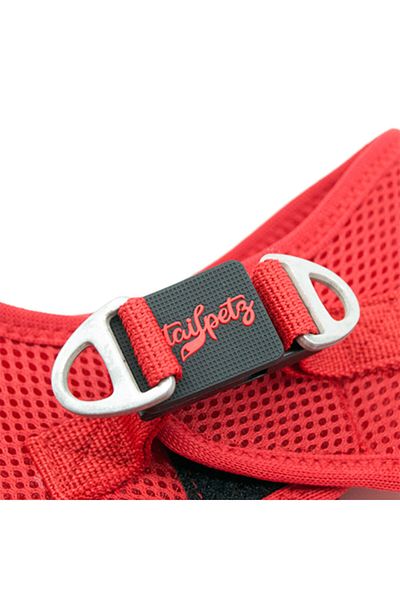 Tailpetz Red Air-Mesh Harness Dog Chest Collar - Size S