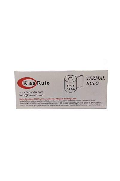 Klas Termal Rulo 10 Lu Paket 56*16