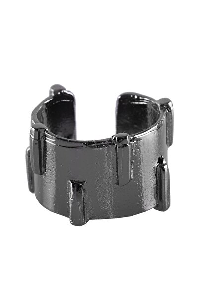 LABALABA Men's Metallic Anthracite Bohemian Ring