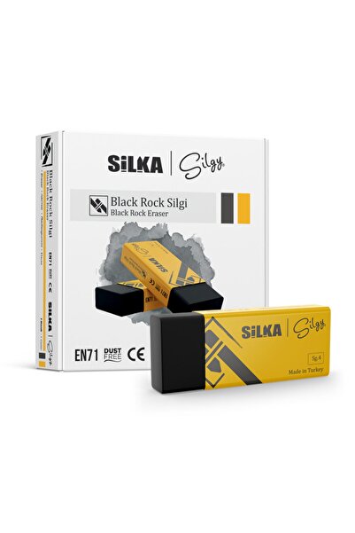 NO NAME ممحاة بلاك روك من سيلكا آرت.9، 20 قطعة (أسود)