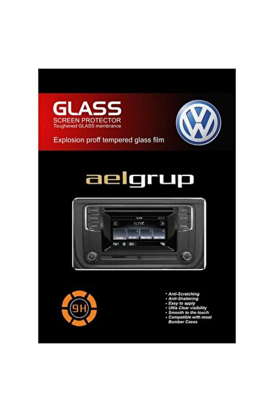 ael-tech Volkswagen Caddy Multimedya Ekran Koruyucu Cam