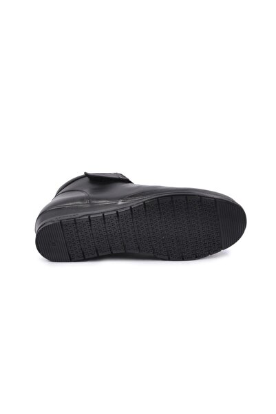 Üçel Voyager 7118 Μαύρες γυναικείες μπότες από γνήσιο δέρμα