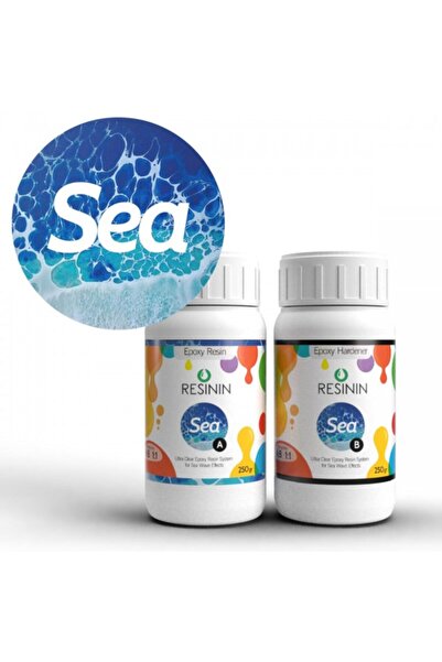 Resinin Sea 500 Gr A+b Deniz Dalgası Efekti Için Şeffaf Epoksi Reçine