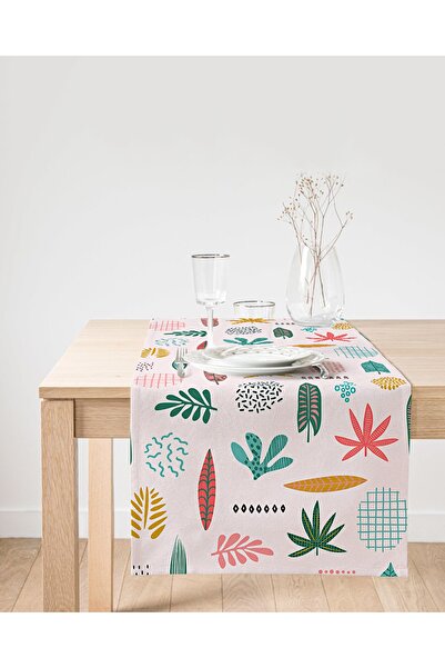 Realhomes Alergăr colorat din piele de căprioară, imprimat digital, cu motive...