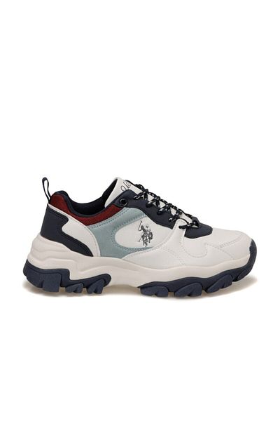 U.S. Polo Assn. Tracky White Navy Blue Women's Casual Sneakers101038454