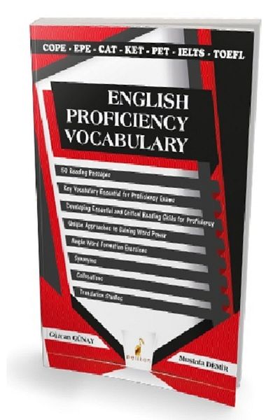 Pelikan Tıp Teknik Yayıncılık English Proficiency Vocabulary Cope - Epe - Cat - Ket - Pet - Ielts - Toefl