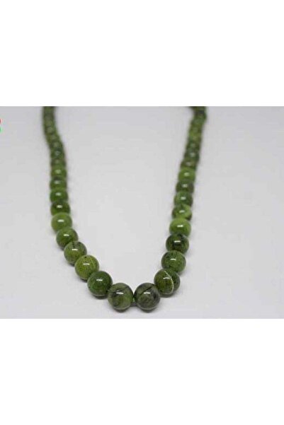 Yasamtohumu Bileklik Boy Yeşim Taşı Royal Quality Yarım Dizi 10mm (18CM UZUNL...