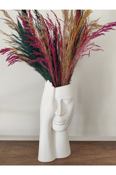 El Emeği Göz Nuru Buddha Figurine Decorative Vase on the Face