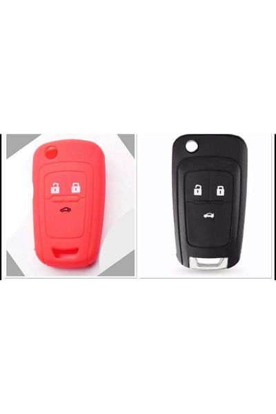Opel Astra Insignia Corsa 3 Key Silicone Key Protection Case Red Color