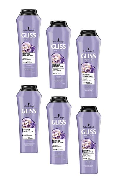Gliss Blonde Perfector Anti-Orange Purple Shampoo 250 ml 6 Pieces