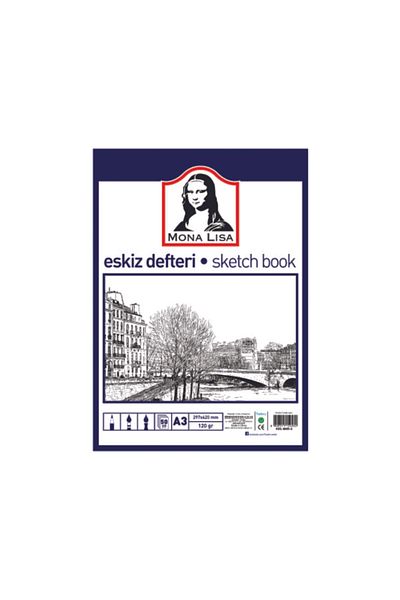 Südor كراسة الرسم الموناليزا 120 جرام 50 Yp A3