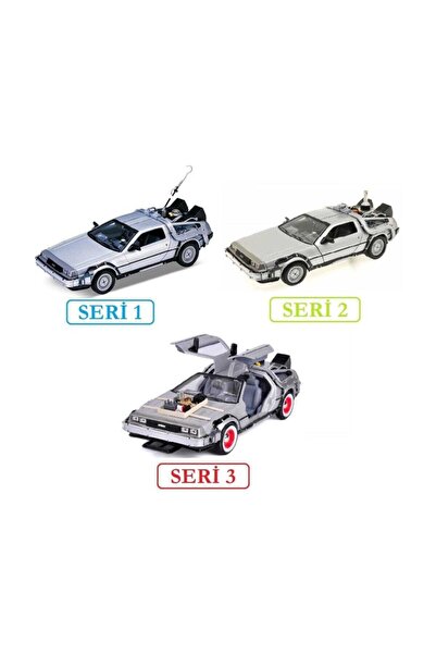 WELLY Geleceğe Dönüş Ful Set 123 Seri Metal Model Araba Efsane Delorean /