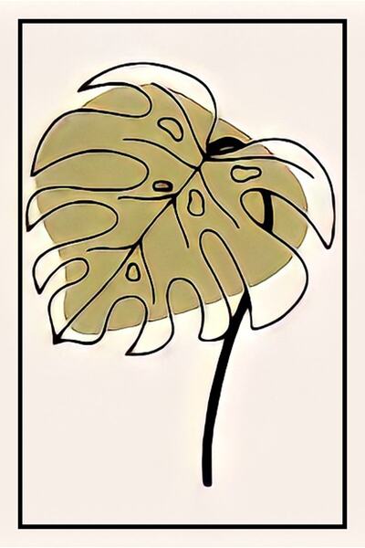 hediyeniburadabul Hbb Art Collection Abstract Design Wooden Painting