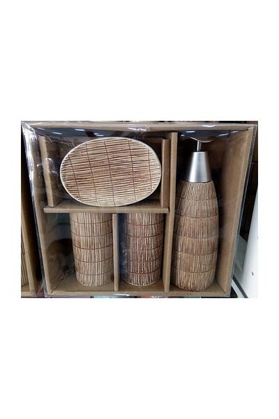 Ün-Ev Ceramic Luxury Bathroom Set of 4