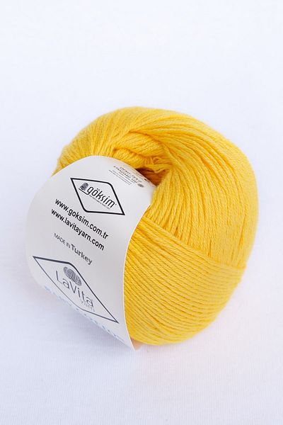 LaVita Yarn 50 g Baby Cotton Amigurumi - Punch, Πλεκτό Χέρι και Πακέτο 5 Taka Yarn (BAL SARI-2002)