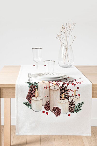 Realhomes Runner decorativ din piele intoarsa cu imprimeu digital cu tema de ...