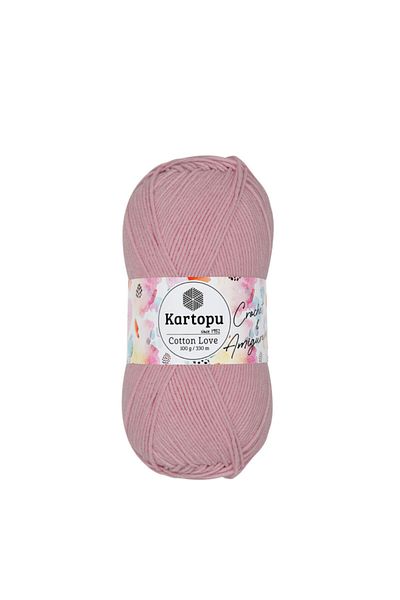 Kartopu Cotton Love K768 - 100 Gr Baby Pink Knitting Rope