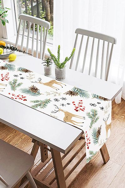 Realhomes Runner modern din piele intoarsa cu imprimare digitala cu design special