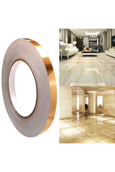 Ecoform Fayans Arası Şerit Bant Kendinden Yapışkanlı Derz Bandı 50 M 1 Cm Gold