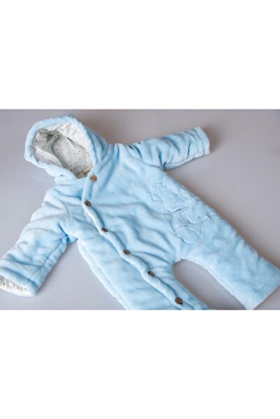 POKY BEBE Baby Hello Teddy Bear Embroidered Buttoned Coral Soft Fiber Sleeping Bag Washable-1426