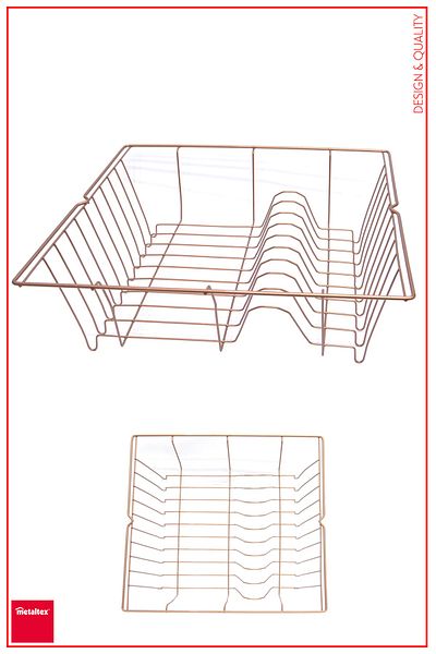 Metaltex Кошница за сушене на съдове Lipsia Copper - Pra-4063181-0357