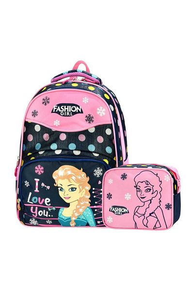 Black Bear New Season Orthopedic Fashion Girl School Bag + Lunch Box Set