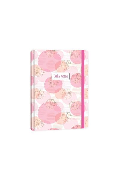 KESKİN COLOR A5 Size Line Line Notebook - Journal Notes, Pipe Bumbler Motif - Pink