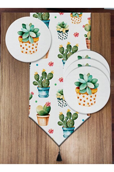 Pusula Home Set de 6 plăci și alergători Cute Cacti