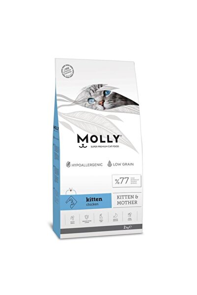 Molly Düşük Tahıllı Hipoalerjenik Tavuklu Kitten Yavru Kedi Maması 2 Kg