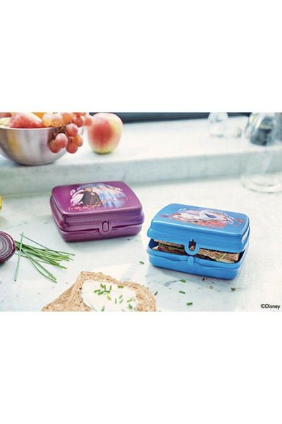 Tupperware Elsa Frozen Cookie Box and Sandwich Box Set of 3