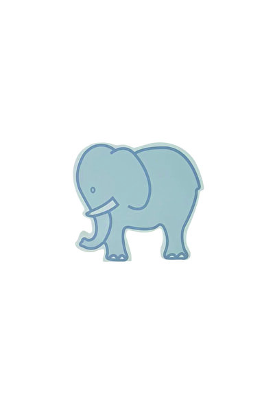 TURUNÇ AKSESUAR Gri Fil Kulp- En 8.5 Cm Boy 7.5 Cm Bebek Çocuk Genç Odası Kul...