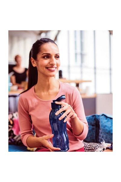 Tupperware 1 Liter Bottle Dark Blue Flask