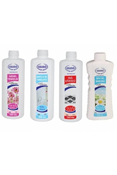 Ersağ Genel Temizlik+banyo Wc+sıvı El Sabunu+yağ Çöz