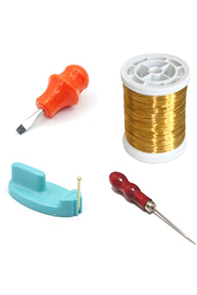 TUĞRA TABLO Bakır Tel 50mt Tornavida Bız Çivi Tutma Aparatı