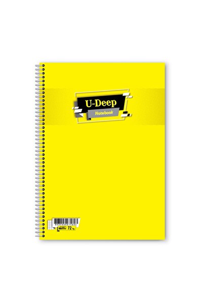 UMUT DEFTER Σημειωματάριο με 72 φύλλα Α4 με ριγέ πλαστικό εξώφυλλο και σπιράλ