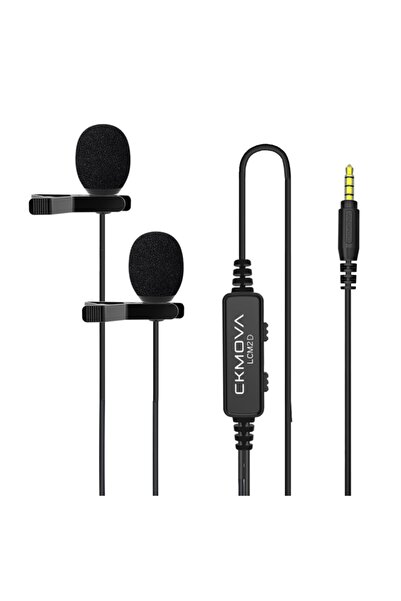 CKMOVA Lcm 2d – 3,5 Mm Konnektörlü Klipsli 2’li Yaka Mikrofonu