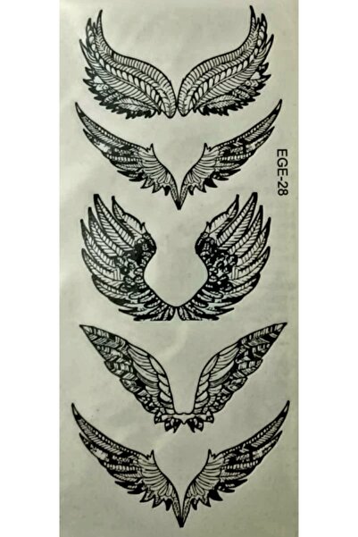 TATTOO TEMPORARY Trendonline Melek Kanadı Geçici Dövme