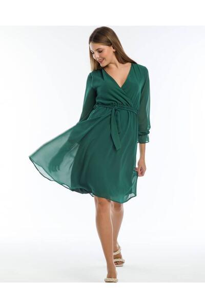 Apple Cix Rochie scurtă din șifon drept