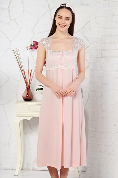 Emose مسحوق ثوب نوم لاسي للحوامل