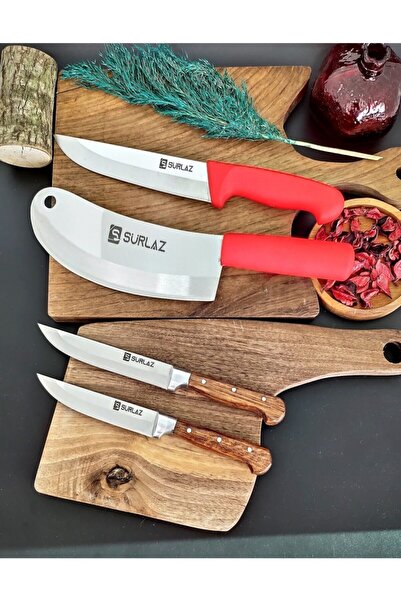 SürLaz Sürmene Karışık Satır Zırhlı Mutfak Bıçak Seti