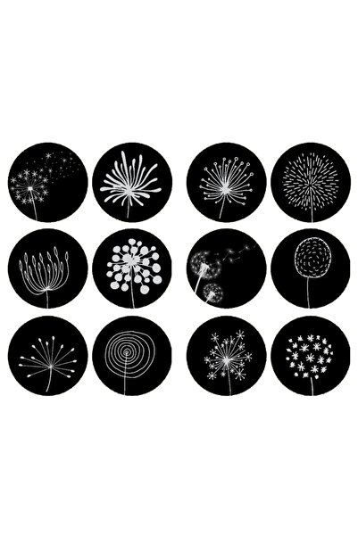 TELLGRAF Black and White Sticker (4x4 Cm)
