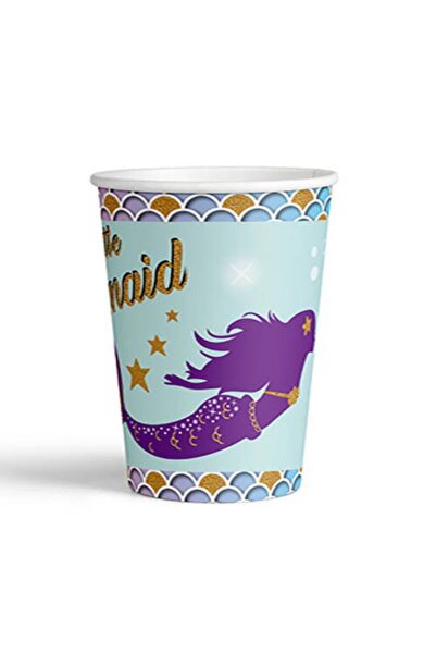 Happyland Little Mermaid Deniz Kızı Karton Bardak 8'li