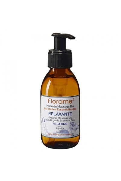 Florame Organic Relaxing Aromatherapy Massage Oil 120 ml - 100% Pure - Vegan