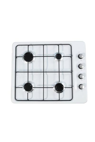 ERATO 4 Dört Gözlü Setüstü Doğalgazlı Ocak Beyaz Emayeli