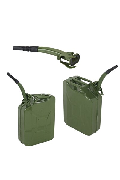 Genel Markalar Nishell Metal Benzin Yakıt Bidonu Flex Uçlu 10 lt