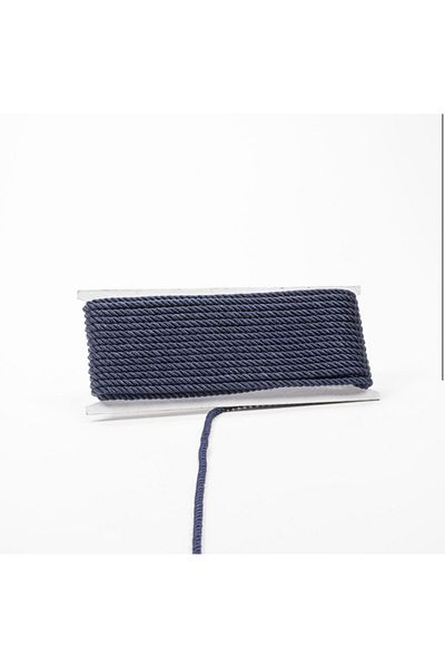 Yumuşakkeçe Μεταξωτό κορδόνι 4mm Πακέτο 10 Mt – Navy Blue